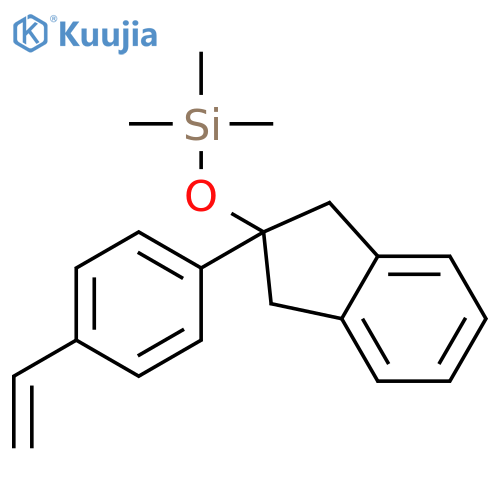 Silane, [[2-(4-ethenylphenyl)-2,3-dihydro-1H-inden-2-yl]oxy]trimethyl- structure