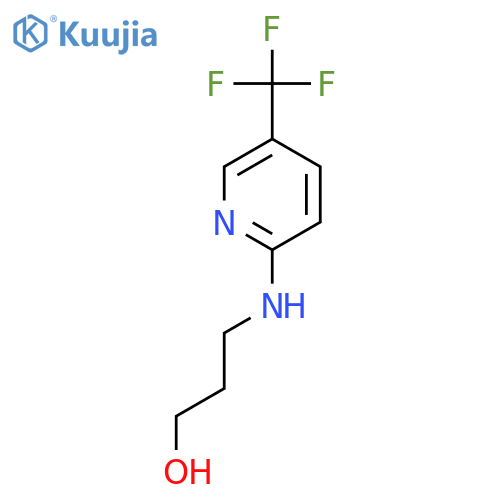 3-{[5-(trifluoromethyl)pyridin-2-yl]amino}propan-1-ol structure