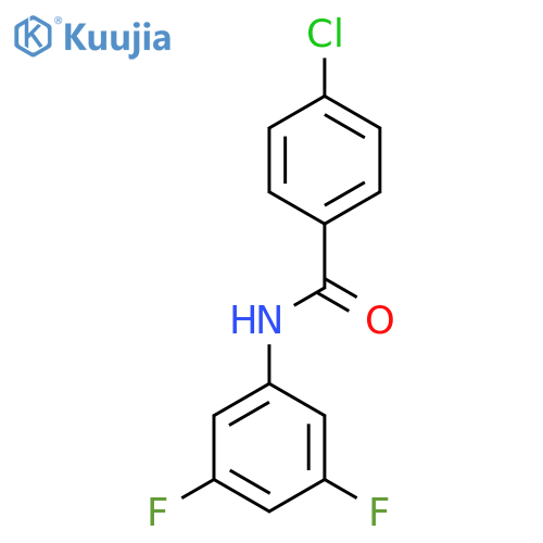 4-chloro-n-(3,5-difluorophenyl)benzamide structure