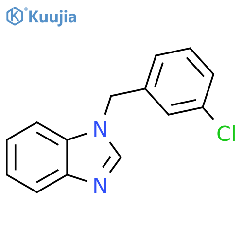1-(3-chlorophenyl)methyl-1H-1,3-benzodiazole structure