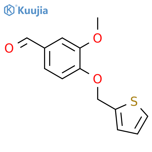 3-Methoxy-4-(thiophen-2-ylmethoxy)benzaldehyde structure