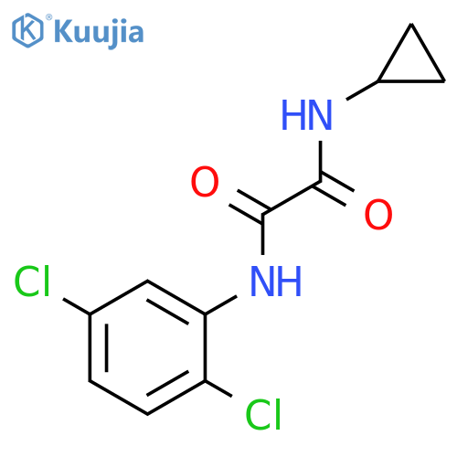 N-cyclopropyl-N'-(2,5-dichlorophenyl)ethanediamide structure