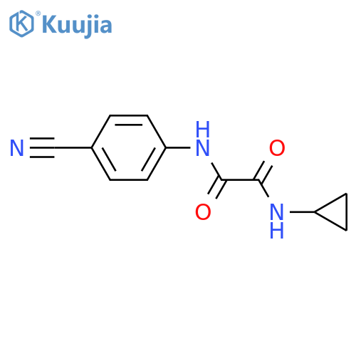N-(4-Cyano-phenyl)-N'-cyclopropyl-oxalamide structure
