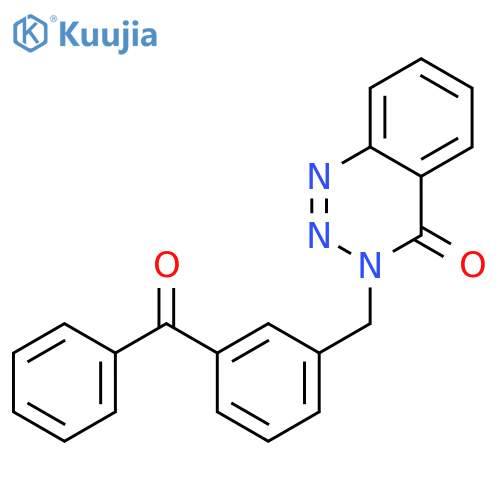 3-(3-benzoylbenzyl)-1,2,3-benzotriazin-4(3H)-one structure