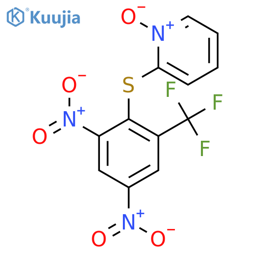 PYRIDINE, 2-[[2,4-DINITRO-6-(TRIFLUOROMETHYL)PHENYL]THIO]-, 1-OXIDE structure