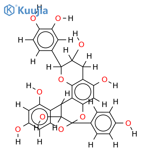 ent-epiafzelechin-(2alpha->7,4alpha->8)-epicatechin structure