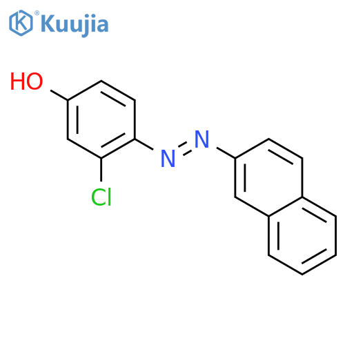 Phenol, 3-chloro-4-(2-naphthalenylazo)- structure