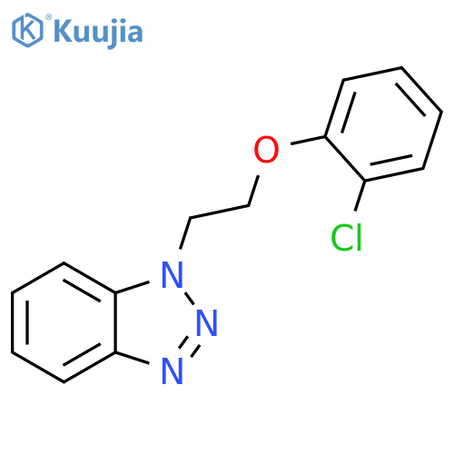 1-2-(2-chlorophenoxy)ethyl-1H-1,2,3-benzotriazole structure