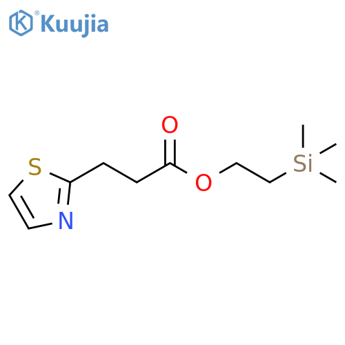 2-Thiazolepropanoic acid, 2-(trimethylsilyl)ethyl ester structure