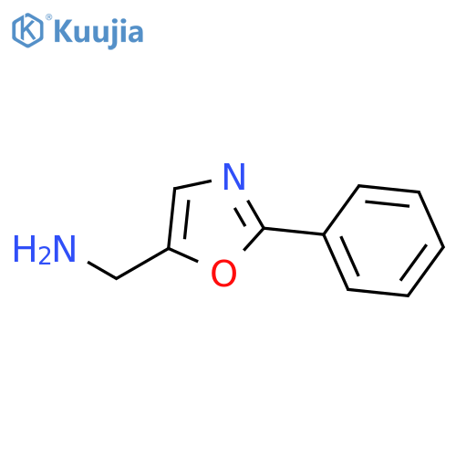 (2-phenyl-1,3-oxazol-5-yl)methanamine structure