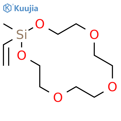 1,3,6,9,12-Pentaoxa-2-silacyclotetradecane, 2-ethenyl-2-methyl- structure