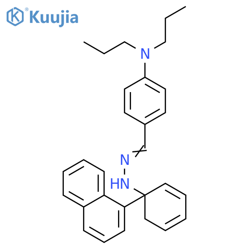 Benzaldehyde, 4-(dipropylamino)-, 1-naphthalenylphenylhydrazone structure