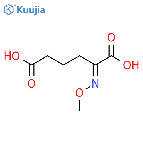 Hexanedioic acid, 2-(methoxyimino)- structure