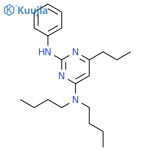 2,4-PYRIMIDINEDIAMINE, N4,N4-DIBUTYL-N2-PHENYL-6-PROPYL- structure