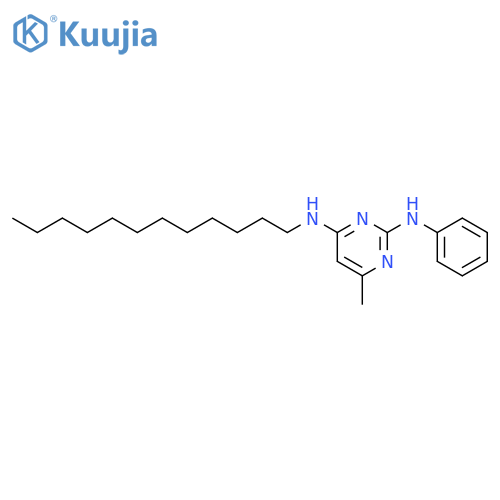 2,4-Pyrimidinediamine, N4-dodecyl-6-methyl-N2-phenyl- structure