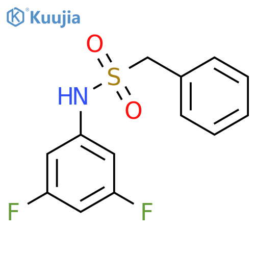 N-(3,5-difluorophenyl)-1-phenylmethanesulfonamide structure