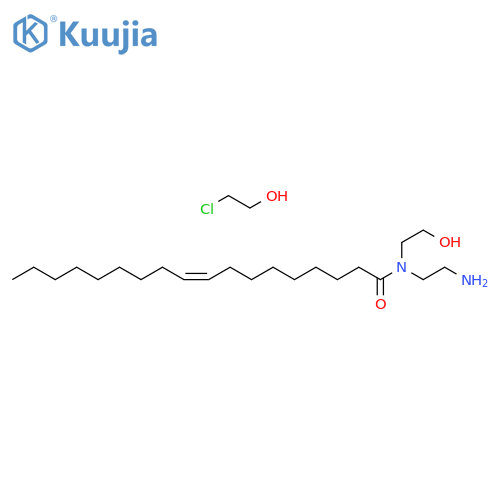 9-Octadecenamide, N-(2-aminoethyl)-N-(2-hydroxyethyl)-, (Z)-, reaction products with 2-chloroethanol structure