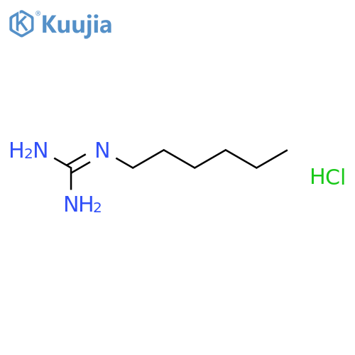 Guanidine, N-hexyl-,hydrochloride (1:1) structure