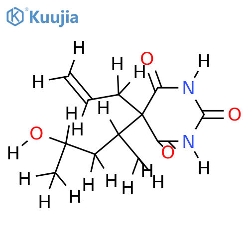 (1'RS,3'RS)-5-Allyl-5-(3'-hydroxy-1'-methyl-butyl)-barbitursaeure structure