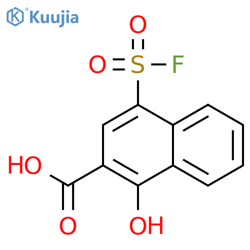2-Naphthalenecarboxylicacid, 4-(fluorosulfonyl)-1-hydroxy- structure