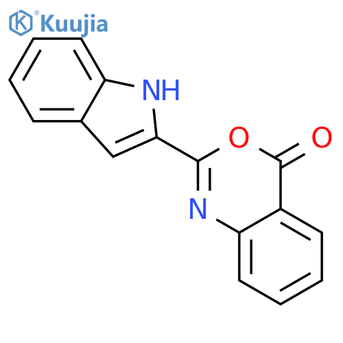 4H-3,1-Benzoxazin-4-one, 2-(1H-indol-2-yl)- structure