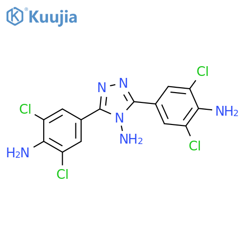 4H-1,2,4-TRIAZOL-4-AMINE, 3,5-BIS(4-AMINO-3,5-DICHLOROPHENYL)- structure