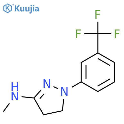 1H-Pyrazol-3-amine,4,5-dihydro-N-methyl-1-[3-(trifluoromethyl)phenyl]- structure