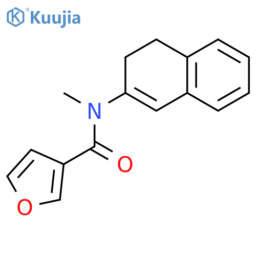 3-Furancarboxamide, N-(3,4-dihydro-2-naphthalenyl)-N-methyl- structure