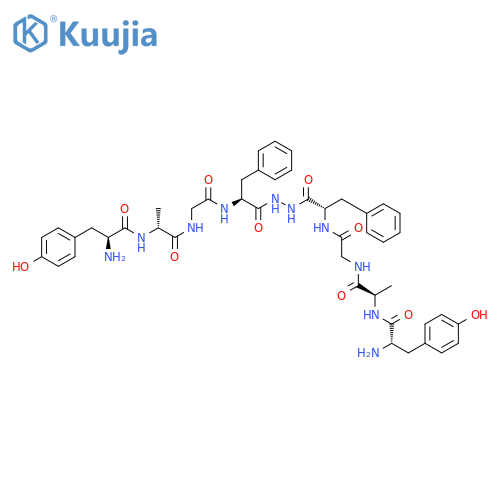 L-Phenylalanine,L-tyrosyl-D-alanylglycyl-, 2-(L-tyrosyl-D-alanylglycyl-L-phenylalanyl)hydrazide structure
