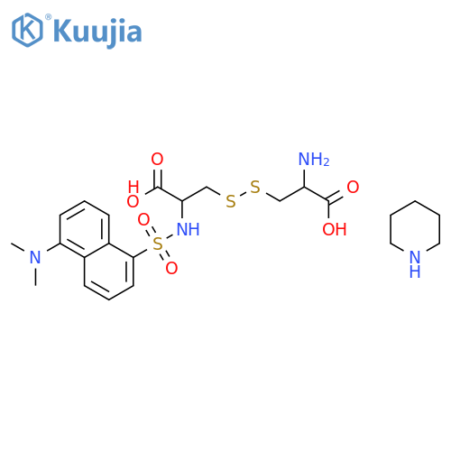 N-[[5-(dimethylamino)-1-naphthyl]sulphonyl]-L-cystine, compound with piperidine (1:1) structure