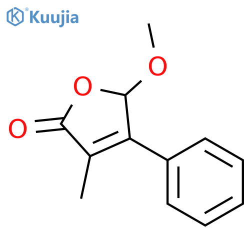 2(5H)-Furanone, 5-methoxy-3-methyl-4-phenyl- structure