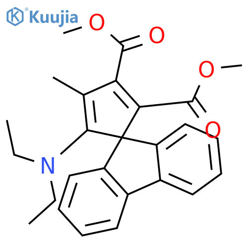 dimethyl 5-(diethylamino)-4-methylspiro[cyclopenta-2,4-diene-1,9'-fluorene]-2,3-dicarboxylate (Related Reference) structure