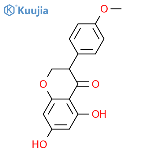 (+-)-5,7-Dihydroxy-4'-methoxyisoflavanon structure
