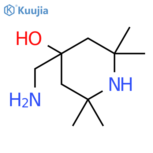 4-PIPERIDINOL, 4-(AMINOMETHYL)-2,2,6,6-TETRAMETHYL- structure