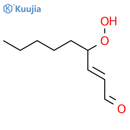 2-Nonenal,4-hydroperoxy- structure