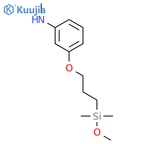 Benzenamine, 3-[3-(methoxydimethylsilyl)propoxy]-N-methyl- structure