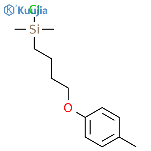 Silane, chlorodimethyl[4-(4-methylphenoxy)butyl]- structure