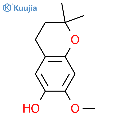 2H-1-Benzopyran-6-ol,3,4-dihydro-7-methoxy-2,2-dimethyl- structure