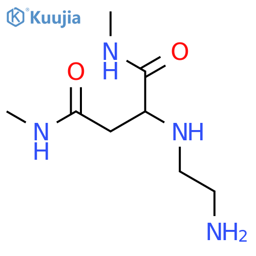 Butanediamide, 2-[(2-aminoethyl)amino]-N,N'-dimethyl- structure