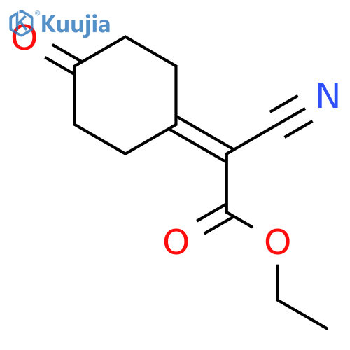 Acetic acid, cyano(4-oxocyclohexylidene)-, ethyl ester structure