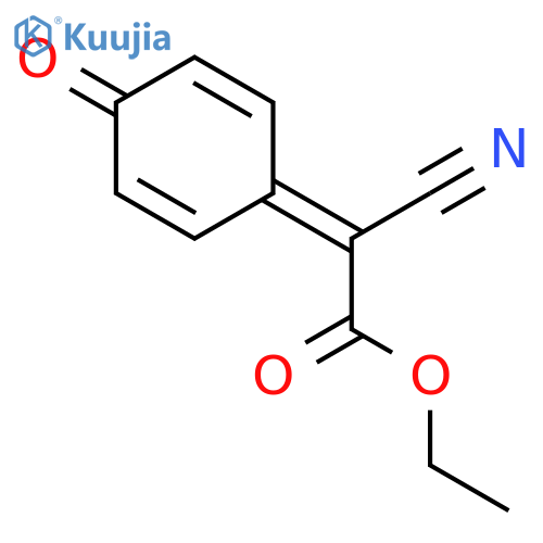 Acetic acid, cyano(4-oxo-2,5-cyclohexadien-1-ylidene)-, ethyl ester structure