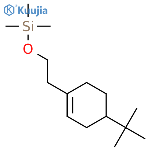 Silane, [2-[4-(1,1-dimethylethyl)-1-cyclohexen-1-yl]ethoxy]trimethyl- structure