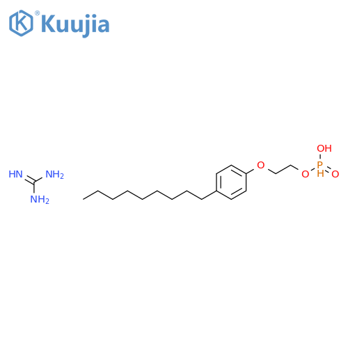 [2-(4-nonylphenoxy)ethyl] hydrogen phosphonate, compound with guanidine (1:1) structure