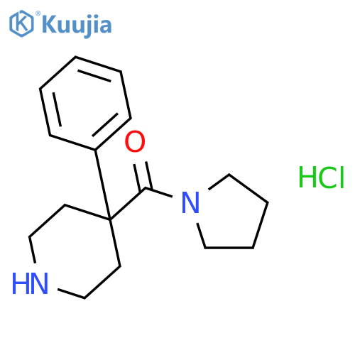 Methanone,(4-phenyl-4-piperidinyl)-1-pyrrolidinyl-, hydrochloride (1:1) structure