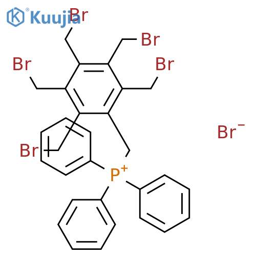 [2,3,4,5,6-pentakis(bromomethyl)phenyl]methyl-triphenyl-phosphanium bromide structure