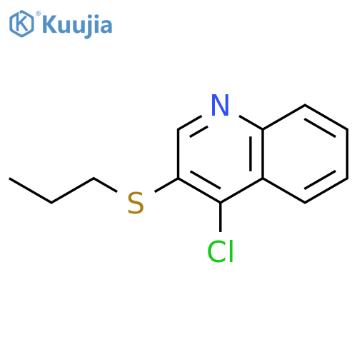 Quinoline, 4-chloro-3-(propylthio)- structure