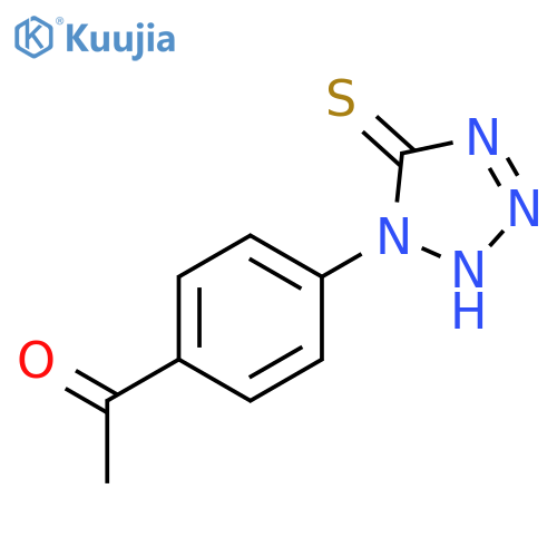 1-4-(5-Mercapto-1H-tetrazol-1-yl)phenylethanone structure