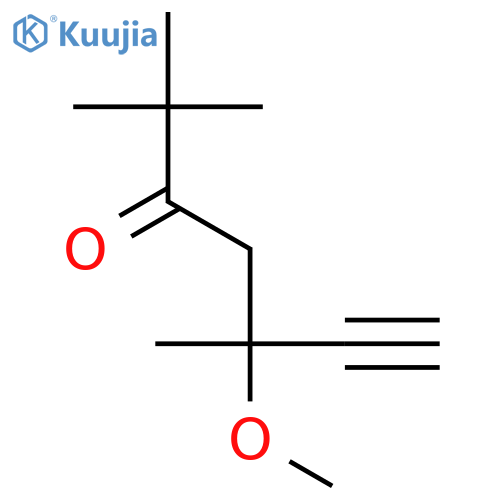 6-HEPTYN-3-ONE, 5-METHOXY-2,2,5-TRIMETHYL- structure