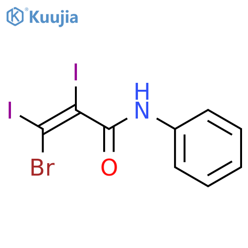 2-PROPENAMIDE, 3-BROMO-2,3-DIIODO-N-PHENYL- structure