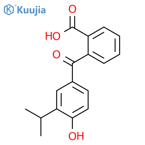 Benzoic acid, 2-[4-hydroxy-3-(1-methylethyl)benzoyl]- structure